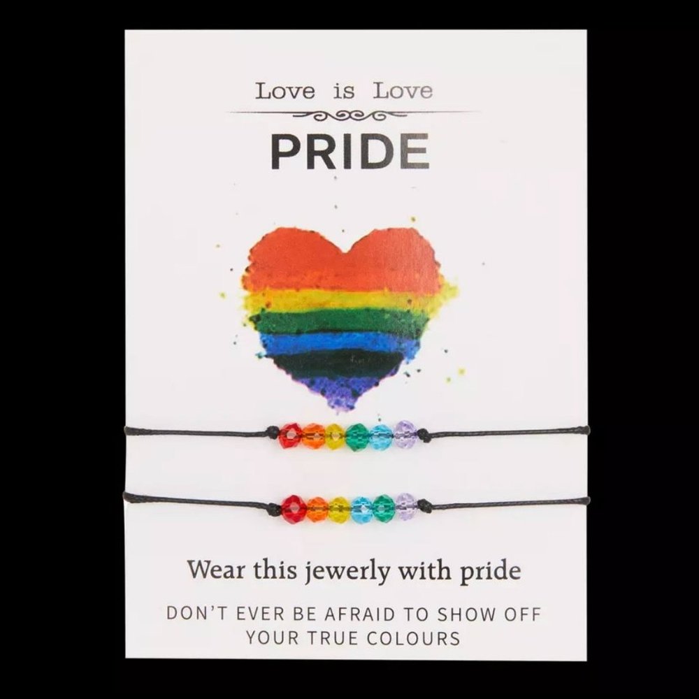 Set of two bracelets with cristal beads🏳️‍🌈